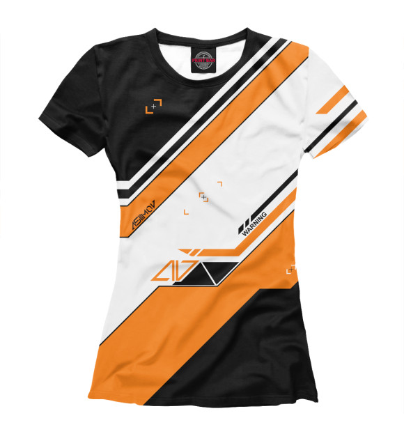 Женская футболка с изображением CS:GO / Asiimov цвета Белый