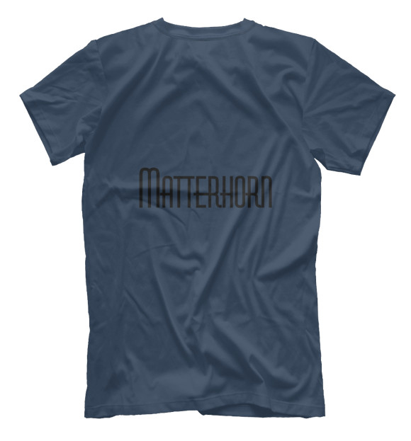 Мужская футболка с изображением Маттерхорн. Альпы. цвета Белый