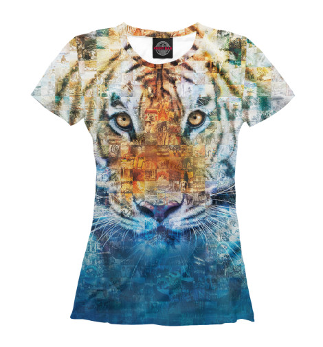 

Футболки Print Bar, Белый, Тигр - Жизнь Пи