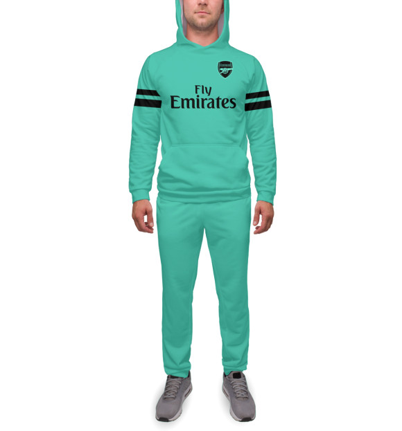 Мужской спортивный костюм с изображением FC Arsenal цвета Белый
