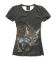 Женская футболка Хищные кошки