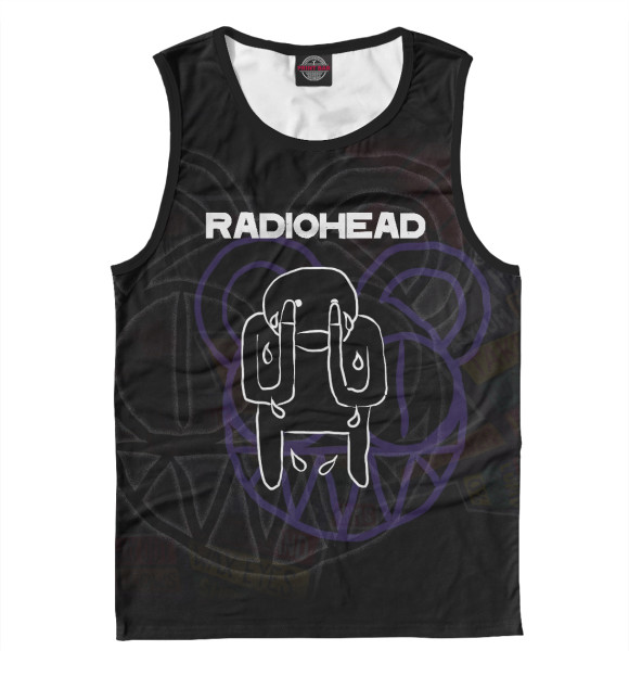 Майка для мальчика с изображением Radiohead цвета Белый