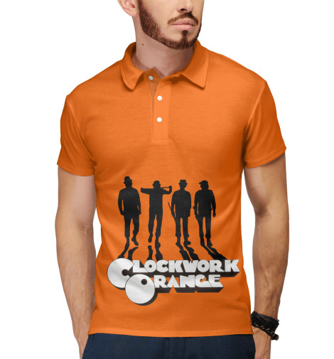 

Поло Print Bar, Белый, Заводной апельсин