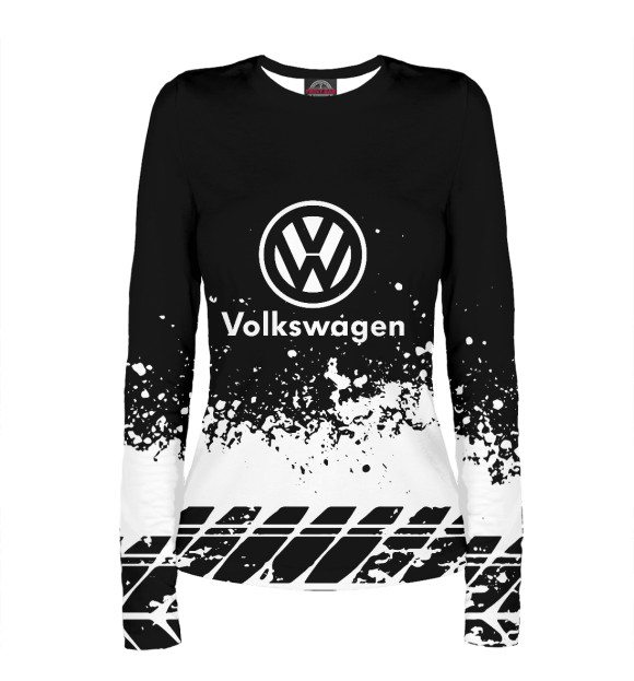 Женский лонгслив с изображением Volkswagen цвета Белый