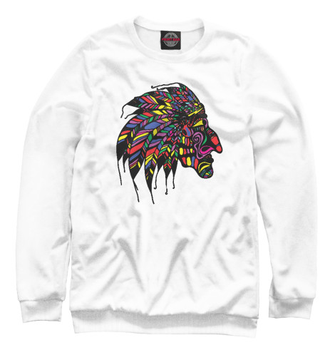 

Свитшоты Print Bar, Белый, Индеец