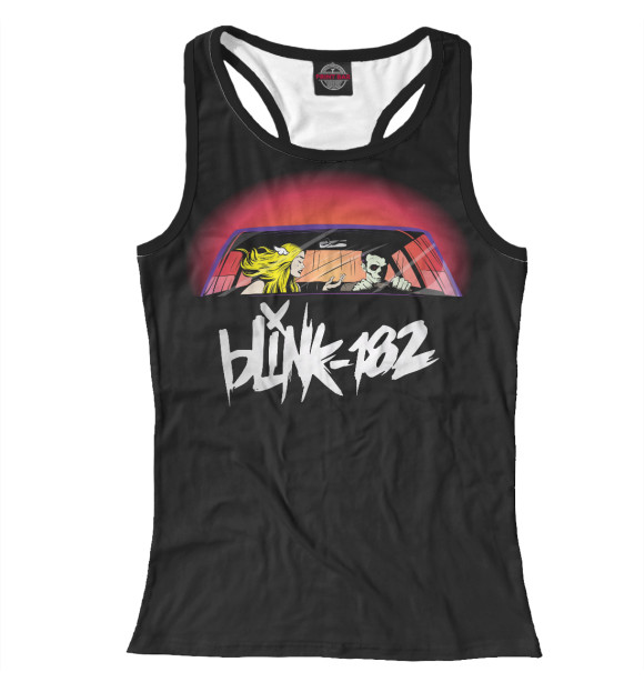 Женская майка-борцовка с изображением Blink-12 цвета Белый