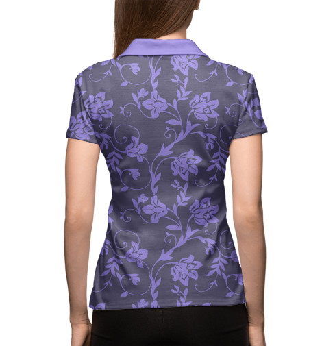 

Поло Print Bar, Белый, Floral (Purple)