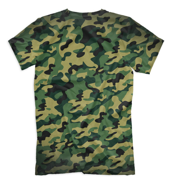 Мужская футболка с изображением Военный Максим цвета Белый