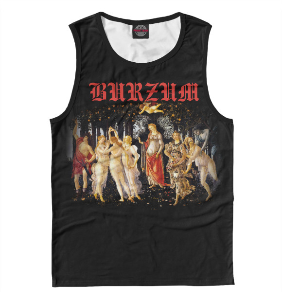 Мужская майка с изображением Burzum - Mythic Dawn цвета Белый