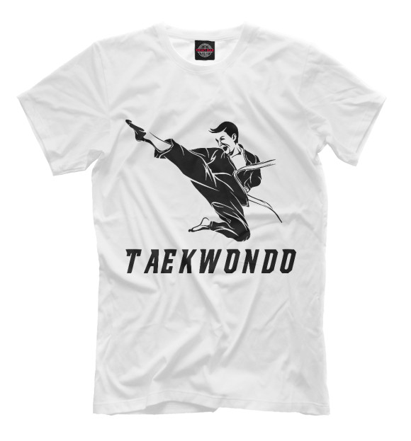 Футболка для мальчиков с изображением Taekwondo цвета Белый