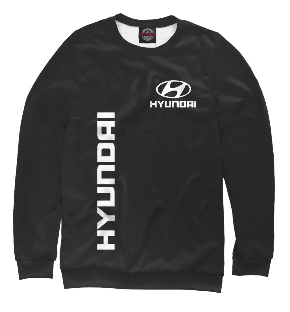 Свитшот для девочек с изображением Hyundai цвета Белый