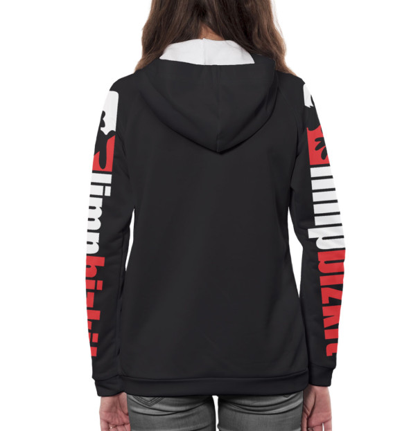 Женское худи с изображением Limp Bizkit цвета Белый