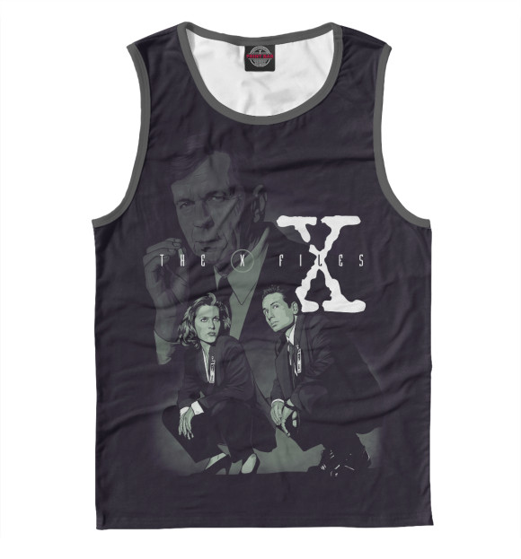 Майка для мальчика с притом Секретные материалы цвета Белый Майка для мальчика с изображением Секретные материалы цвета Белый