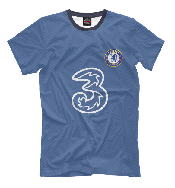 Мужская футболка с изображением Chelsea форма цвета Белый
