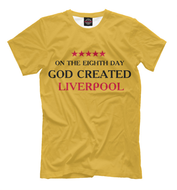Мужская футболка с изображением Liverpool цвета Хаки