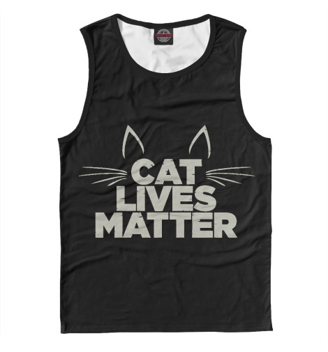 

Майки Print Bar, Белый, Cat Lives Matter