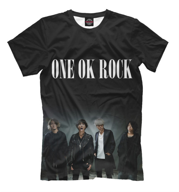 Футболка для мальчиков с изображением ONE OK ROCK цвета Черный