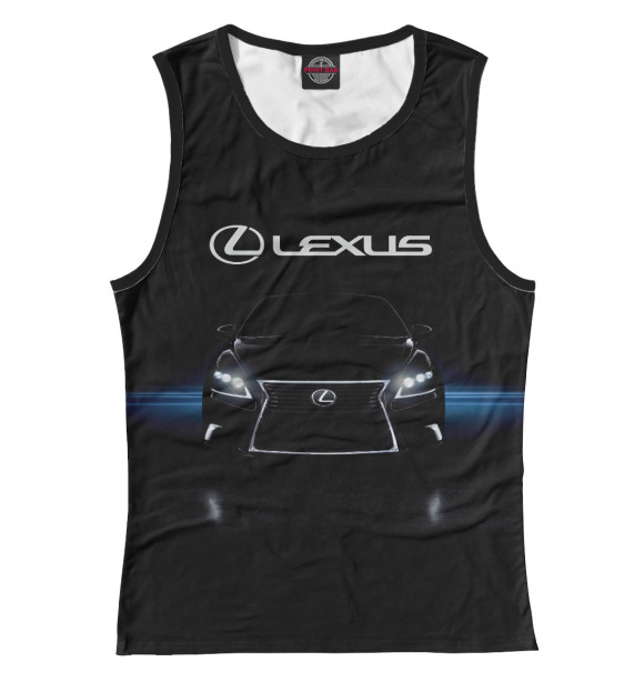 Майка для девочки с изображением Lexus цвета Белый