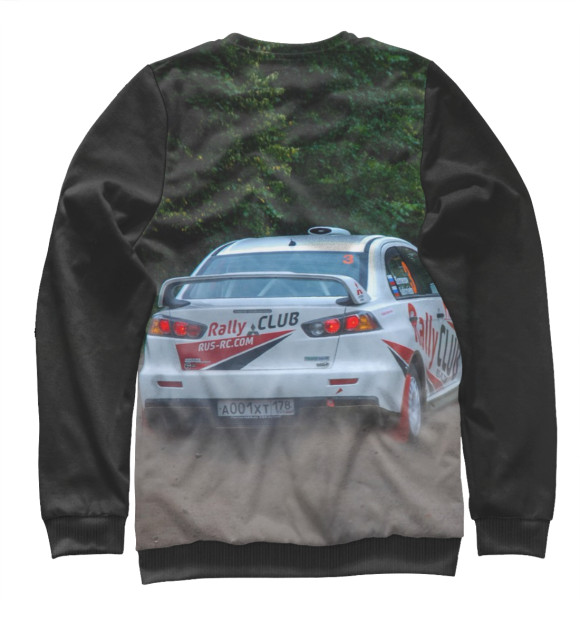 Свитшот для девочек с изображением mitsubishi lancer evolution X цвета Белый