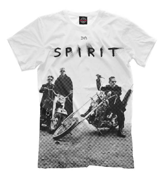 Мужская футболка с изображением Spirit цвета Молочно-белый