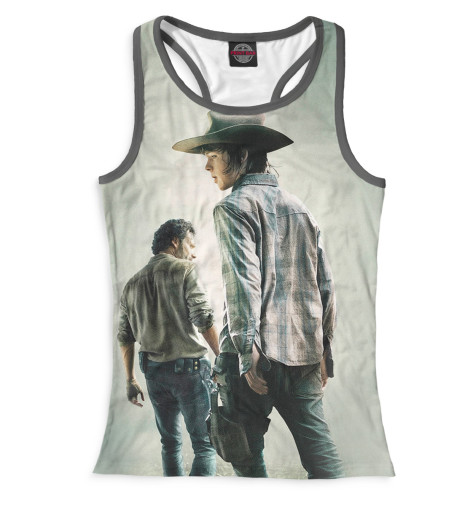 

Майки борцовки Print Bar, Белый, Ходячие мертвецы