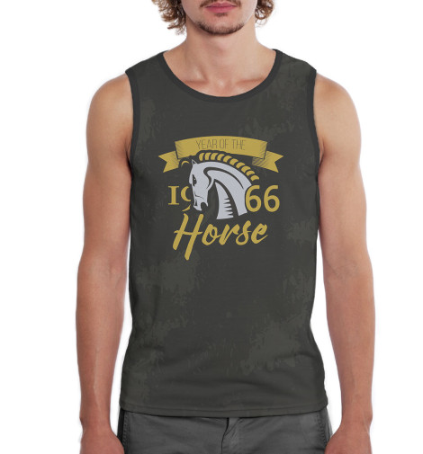 

Майки Print Bar, Белый, Год лошади — 1966