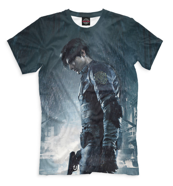 Мужская футболка с изображением Resident Evil 2 цвета Белый
