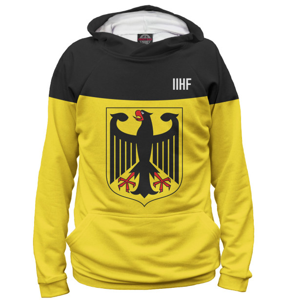 Мужское худи с изображением Сборная Германии цвета Белый