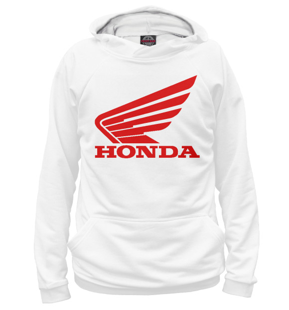 Худи для девочки с изображением Honda цвета Белый