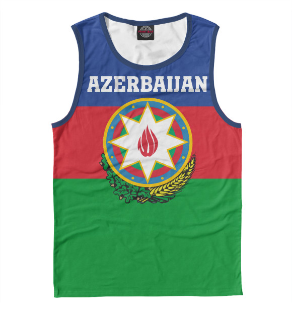 Майка для мальчика с изображением Azerbaijan цвета Белый