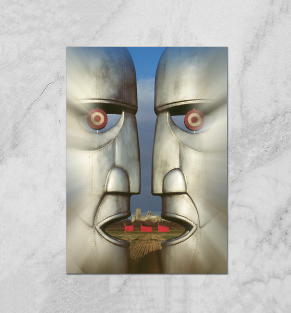 Плакат с изображением Pink Floyd. division bell цвета Белый