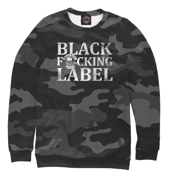Мужской свитшот с изображением Black Label society цвета Белый