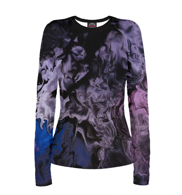 Женский лонгслив с изображением Color цвета Белый