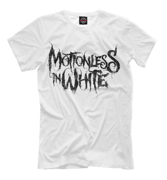 Мужская футболка с изображением Motionless In White цвета Белый