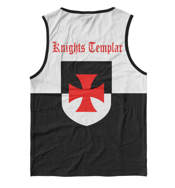 Мужская майка с изображением Тамплиеры цвета Белый