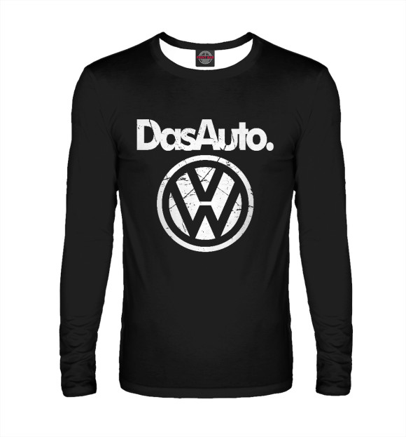 Мужской лонгслив с изображением Volkswagen цвета Белый