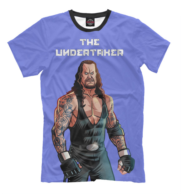 Футболка для мальчиков с изображением The Undertaker цвета Грязно-голубой
