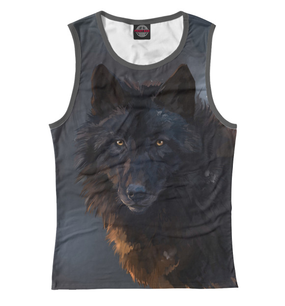 Майка для девочки с изображением Вожак стаи цвета Белый