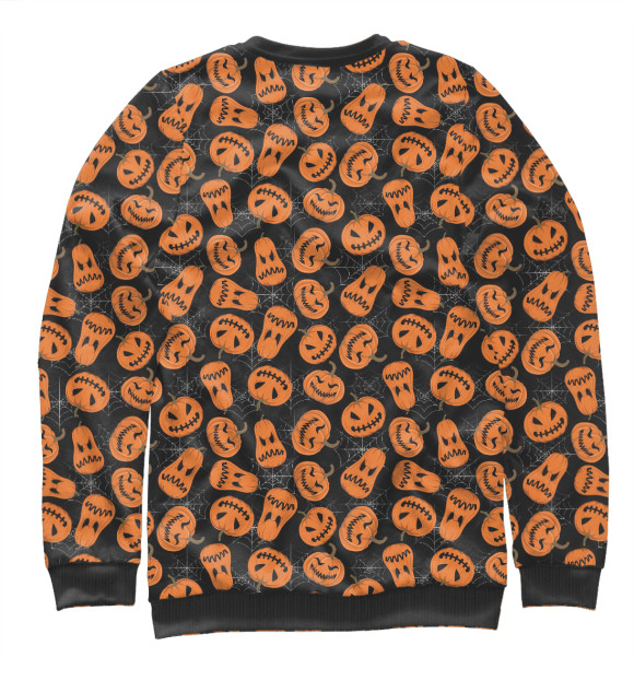 Свитшот для мальчиков с изображением Halloween Pumpkin цвета Белый