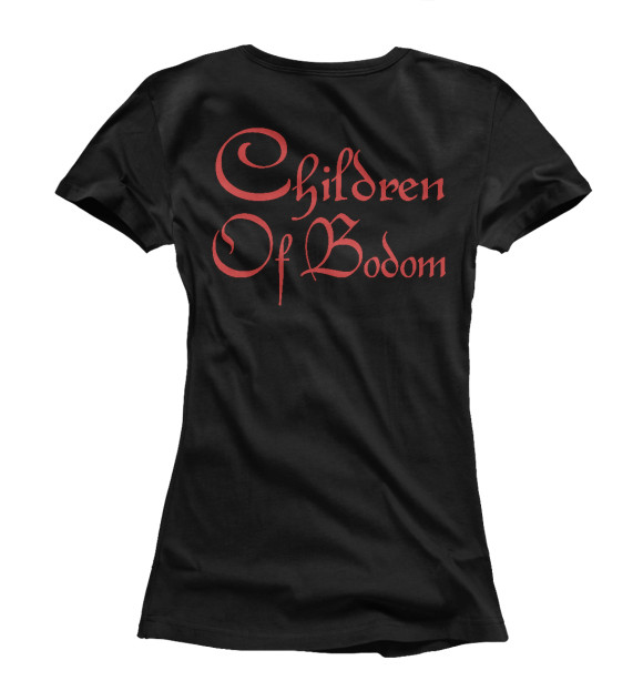 Женская футболка с изображением Children Of Bodom цвета Белый