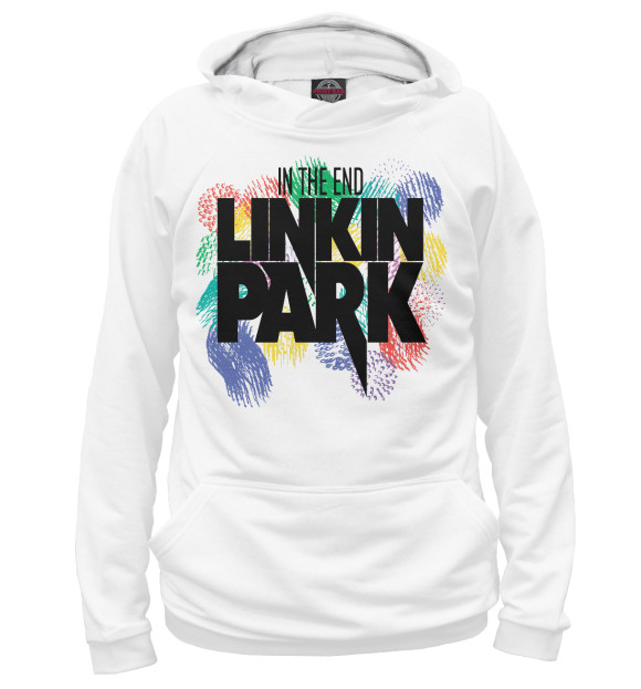 Худи для девочки с изображением Linkin park цвета Белый