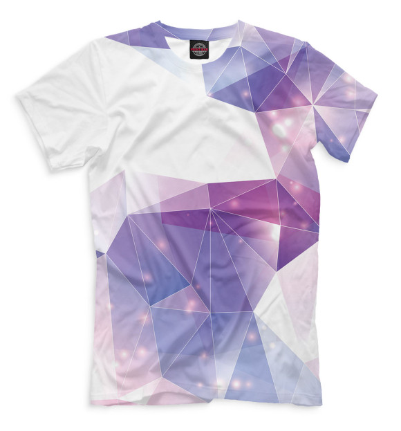 Мужская футболка с изображением Геометрия цвета Молочно-белый