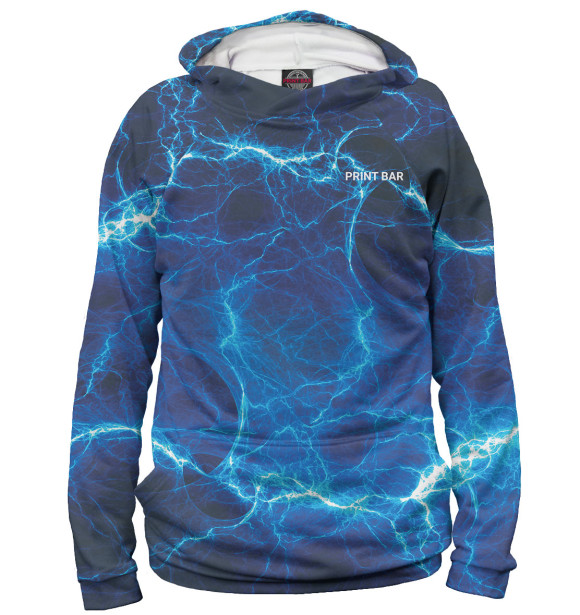 Женское худи с изображением Print Bar цвета Белый