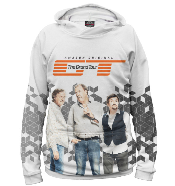 Женское худи с изображением The Grand Tour цвета Белый
