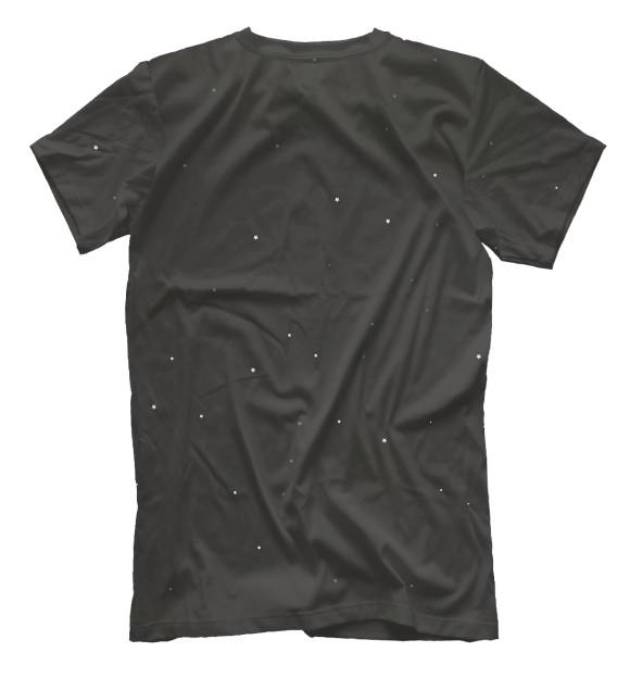 Мужская футболка с изображением Space Welsh Corgi цвета Белый