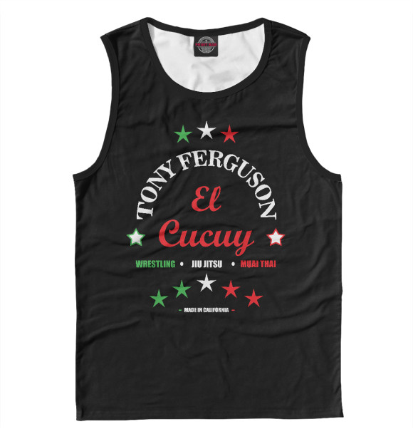 Майка для мальчика с изображением Tony Ferguson El Cucuy цвета Белый