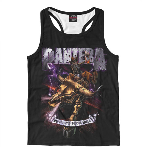 

Майки борцовки Print Bar, Белый, Pantera Cowboys From Hell