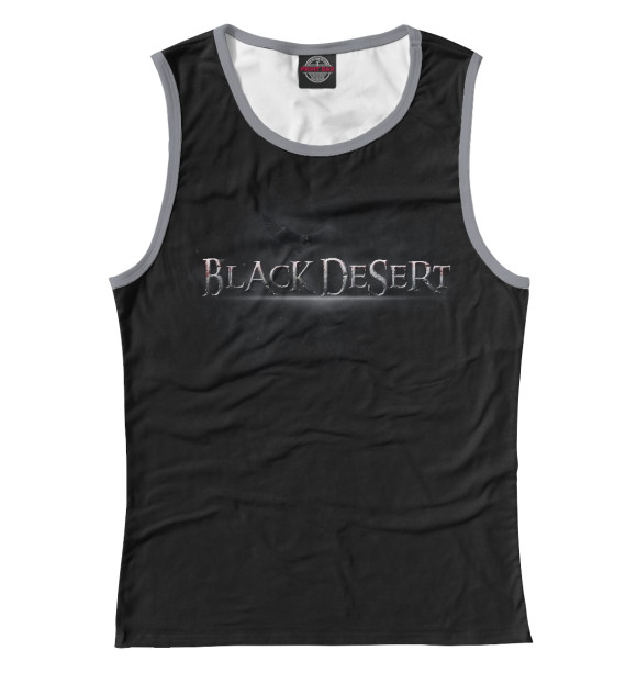 Майка для девочки с изображением Black Desert цвета Белый
