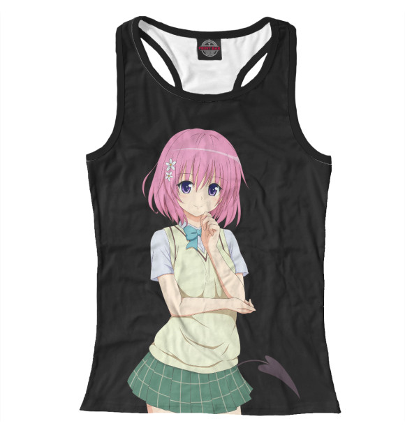 Женская майка-борцовка с изображением To Love Ru Momo цвета Белый