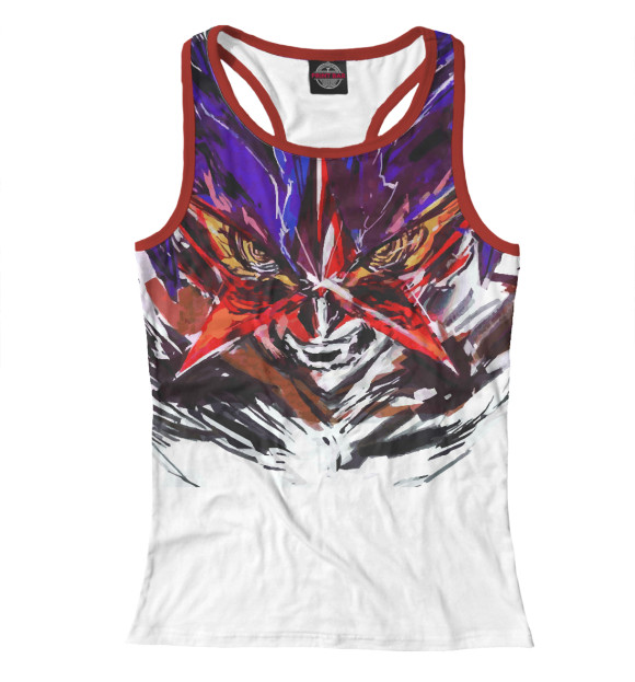 Женская майка-борцовка с изображением Гуррен Лаганн цвета Белый